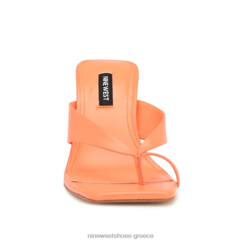 Nine West σανδάλια στρινγκ με τακούνι durlife 2JJ4N174 πορτοκάλι