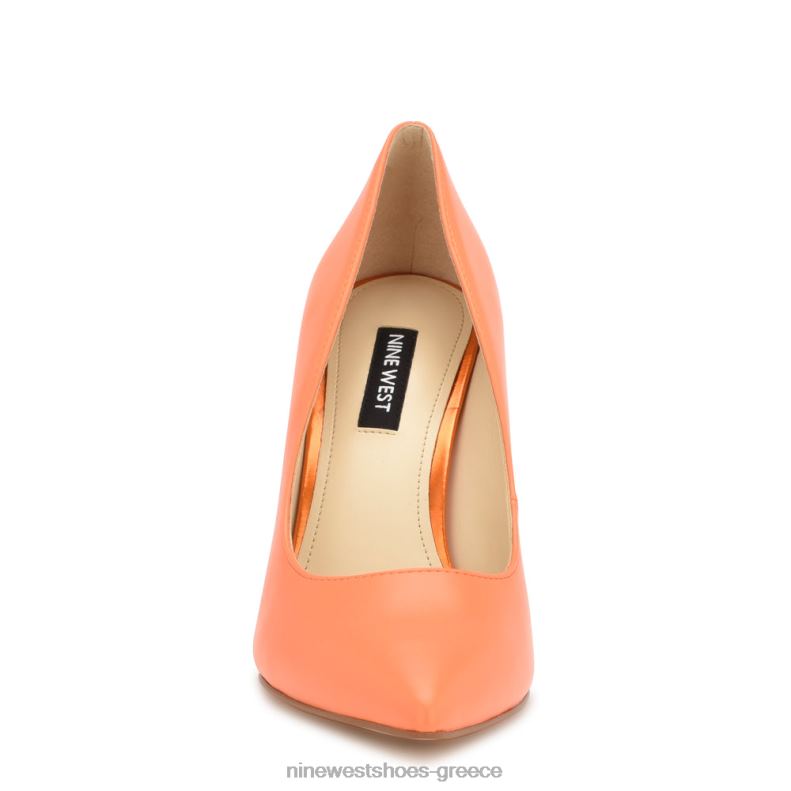 Nine West μυτερές αντλίες ποδιών tatiana 2JJ4N1256 τέλειο πορτοκαλί
