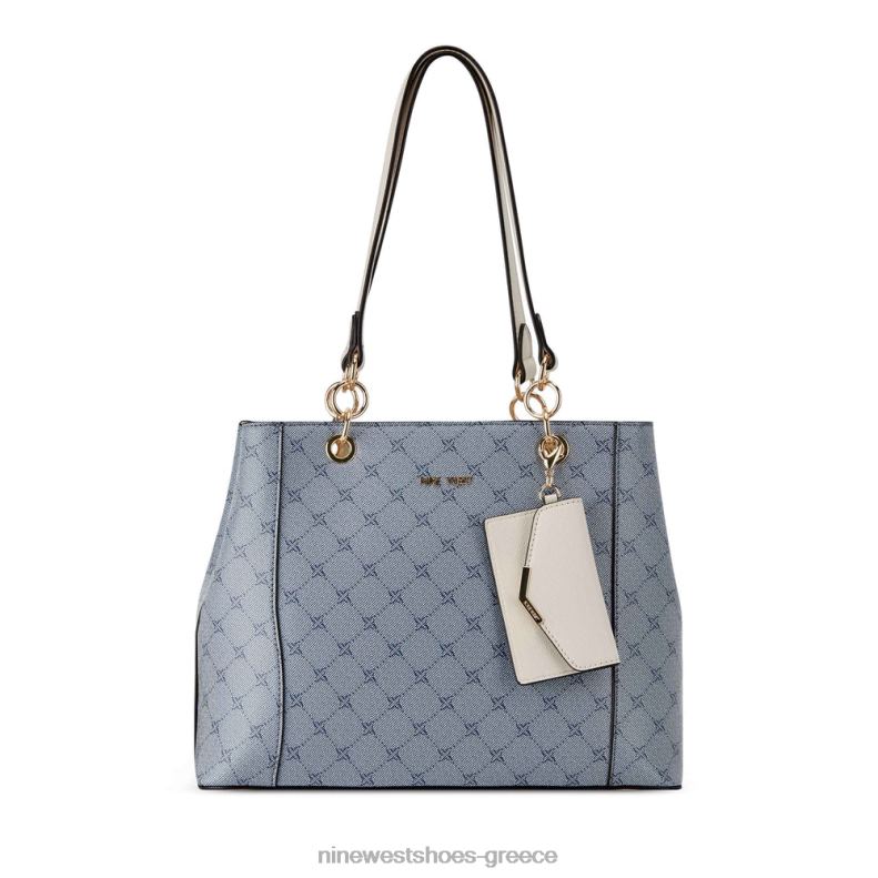 Nine West βασιλικός τζετ σετ αγοραστής 2JJ4N2131 λογότυπο/γάλα chambray