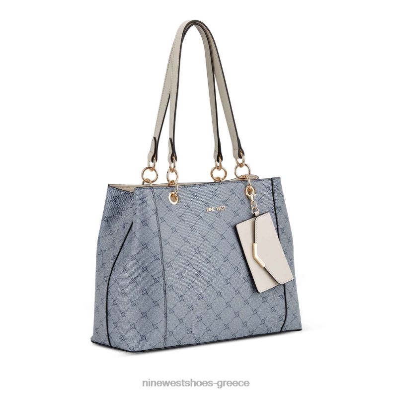 Nine West βασιλικός τζετ σετ αγοραστής 2JJ4N2131 λογότυπο/γάλα chambray