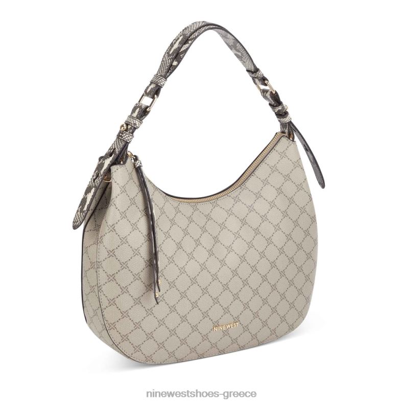 Nine West ιρίνα αλήτης 2JJ4N2191 μπεζ λογότυπο πολυ