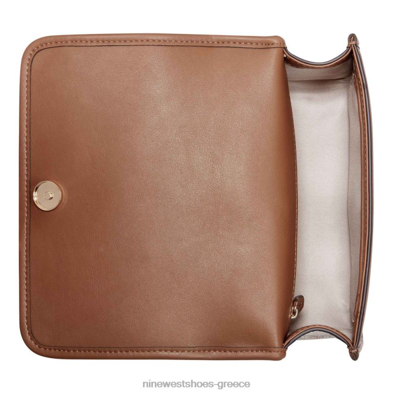 Nine West σμύριδα χιαστί πτερύγιο 2JJ4N2566 χρυσό λογότυπο/μαύρισμα σέλας