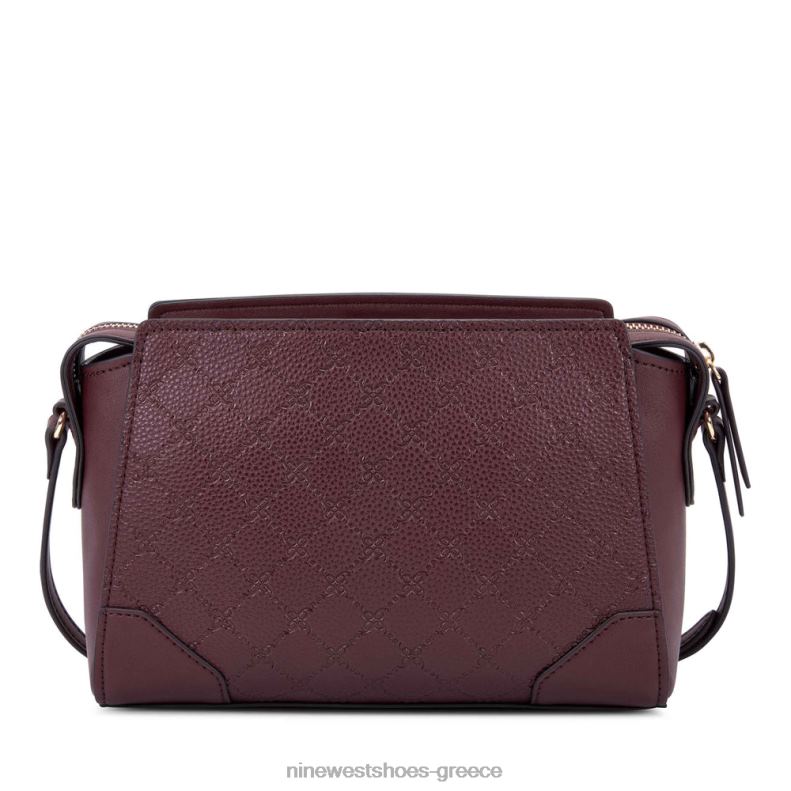 Nine West τζετ σετ του Μπρούκλιν χιαστί 2JJ4N2618 λογότυπο Merlot