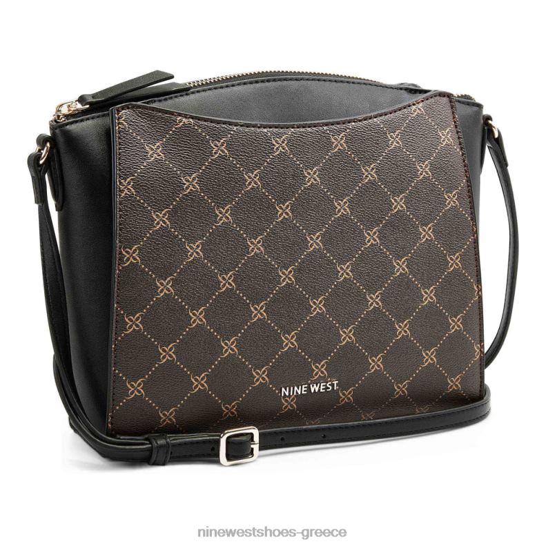 Nine West χιαστί του Paisley 2JJ4N2689 καφέ/μαύρο