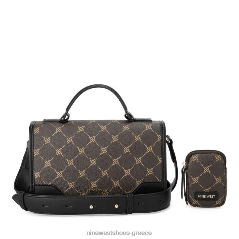 Nine West χιαστί πτερύγιο brooklyn 2JJ4N2675 καφέ/μαύρο