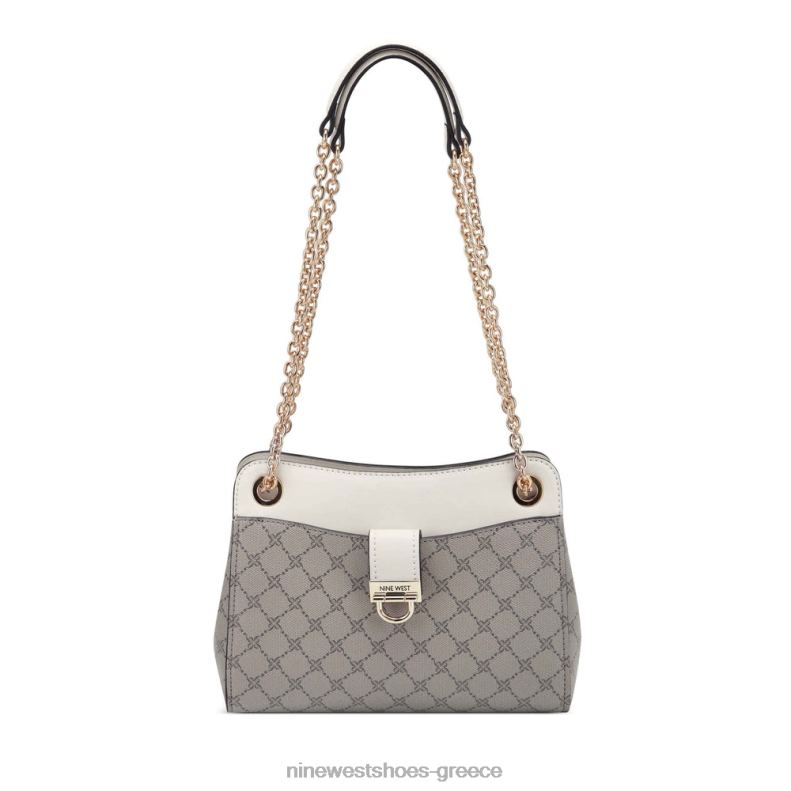 Nine West clara κάμπριο χιαστί 2JJ4N2640 μπεζ λογότυπο/γάλα