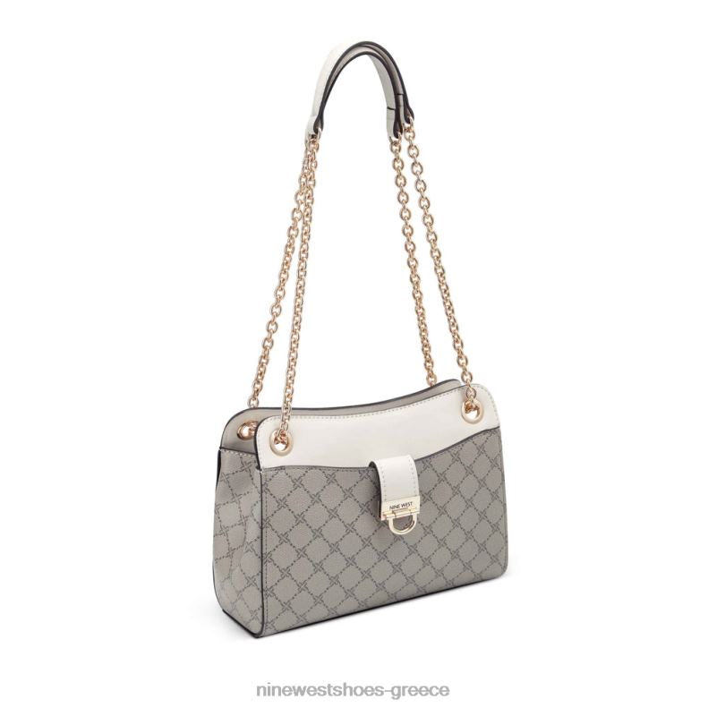 Nine West clara κάμπριο χιαστί 2JJ4N2640 μπεζ λογότυπο/γάλα