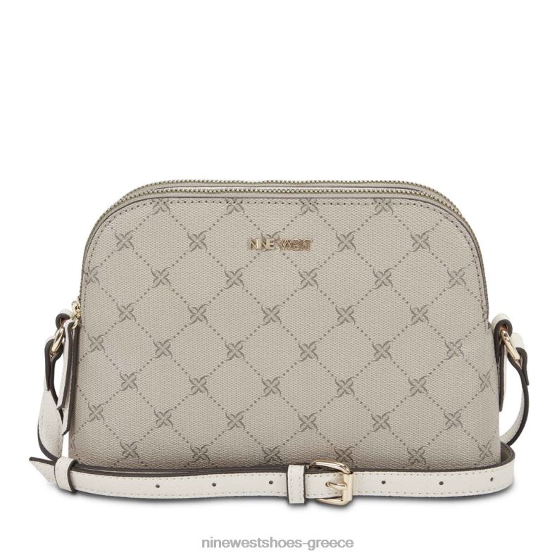 Nine West cyra a list crossbody 2JJ4N2611 λογότυπο/γάλα φουντουκιού