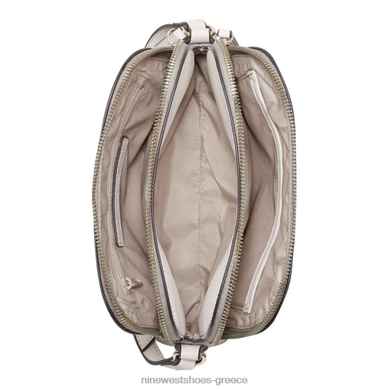 Nine West cyra a list crossbody 2JJ4N2611 λογότυπο/γάλα φουντουκιού