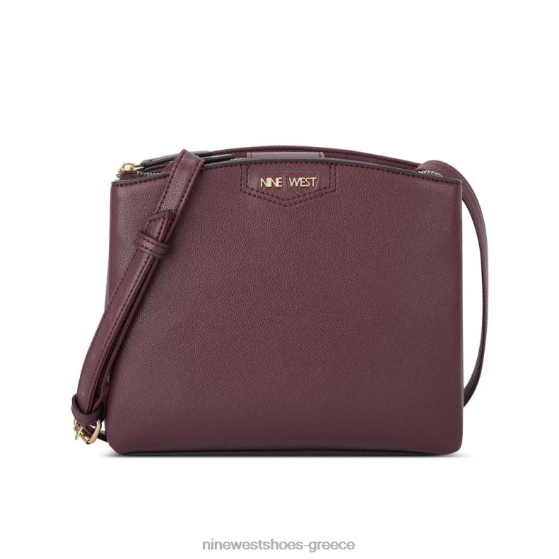 Nine West jorie μίνι τζετ σετ χιαστί 2JJ4N2560 merlot