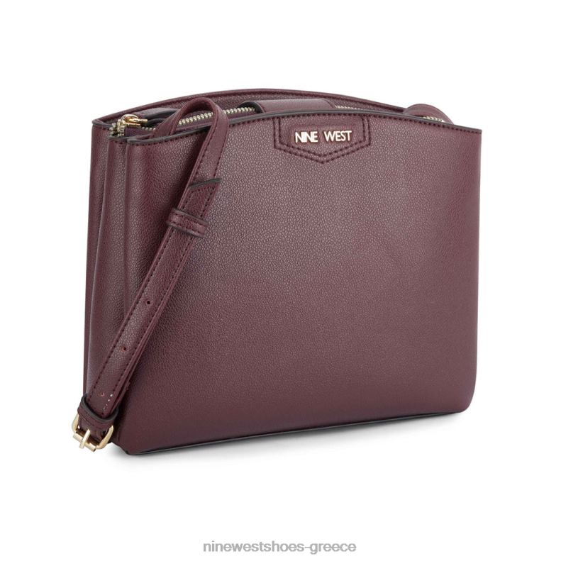 Nine West jorie μίνι τζετ σετ χιαστί 2JJ4N2560 merlot