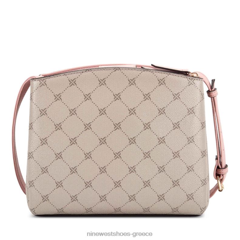 Nine West jorie μίνι τζετ σετ χιαστί 2JJ4N2659 φουντουκιά λογότυπο/μοντέρνο ροζ