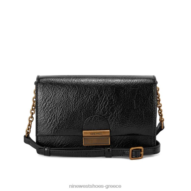 Nine West kathy μίνι χιαστί πτερύγιο 2JJ4N2572 μαύρος