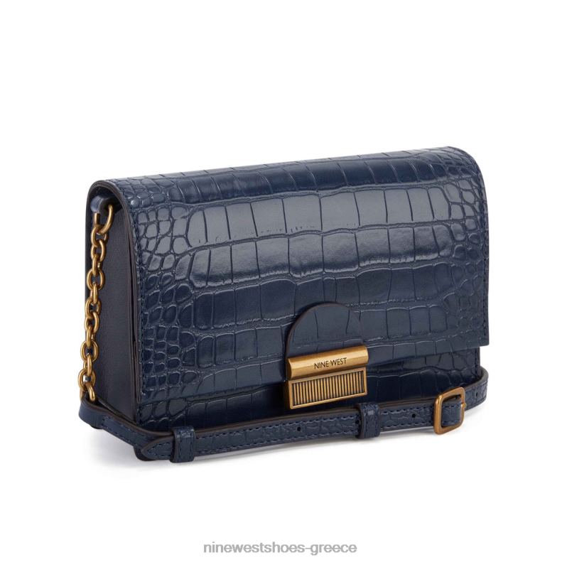 Nine West kathy μίνι χιαστί πτερύγιο 2JJ4N2615 γαλλικό ναυτικό