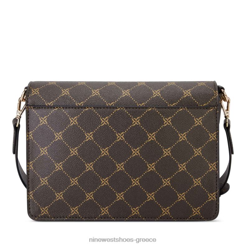 Nine West χιαστί πτερύγιο kathy 2JJ4N2687 καφέ λογότυπο πολυ