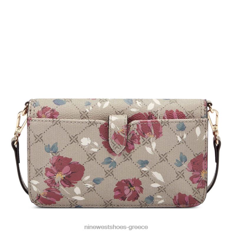 Nine West πορτοφόλι lawson σε ένα κορδόνι 2JJ4N2564 φουντουκιά λουλουδάτο