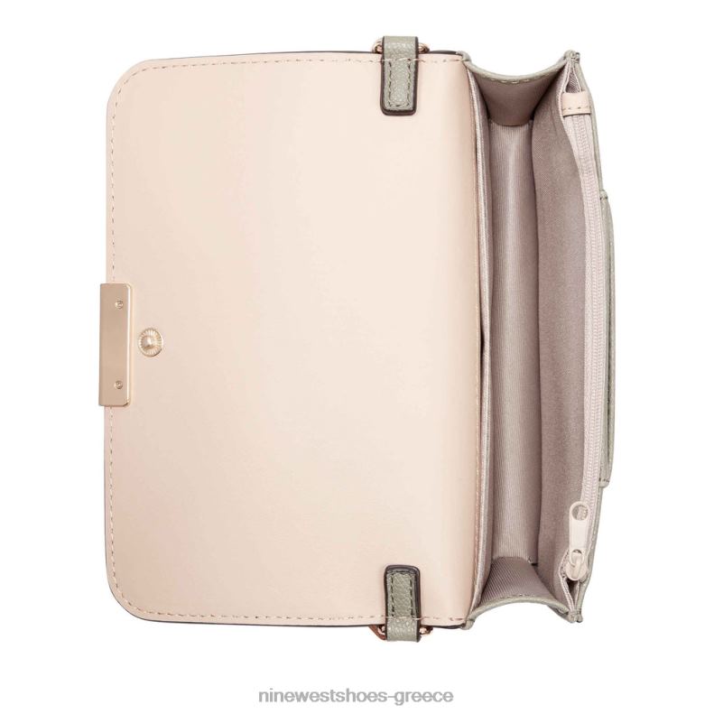 Nine West πορτοφόλι lawson σε ένα κορδόνι 2JJ4N2579 ξεθωριασμένος στρατός