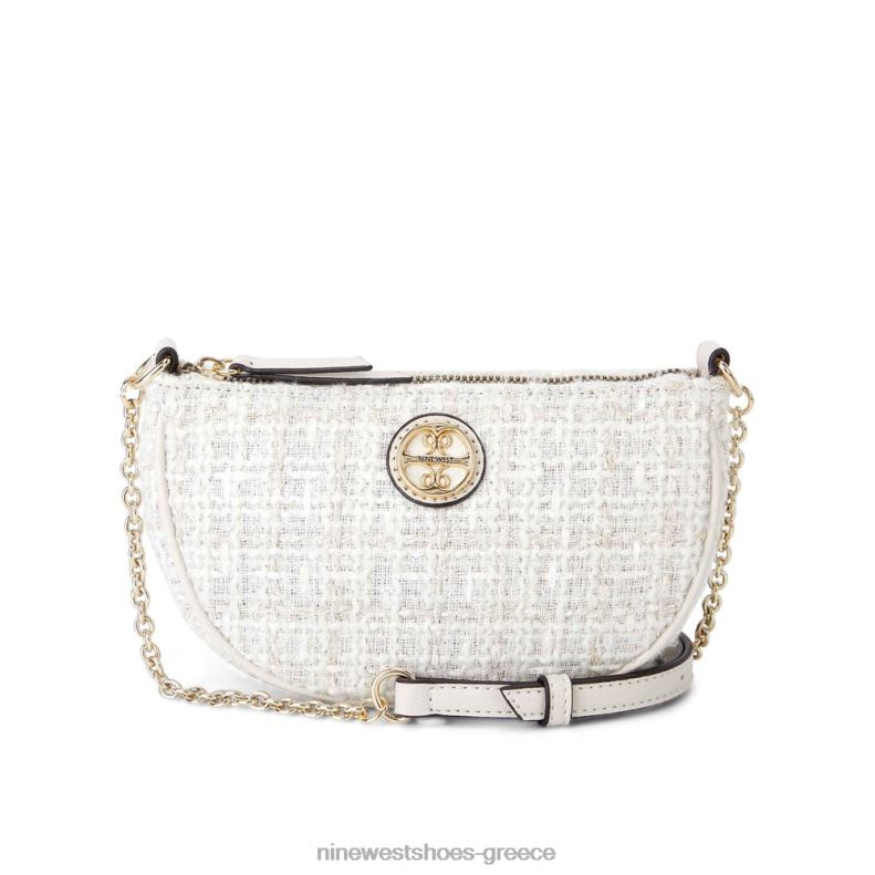 Nine West Μίνι χιαστί φερμουάρ maud 2JJ4N2561 γάλα