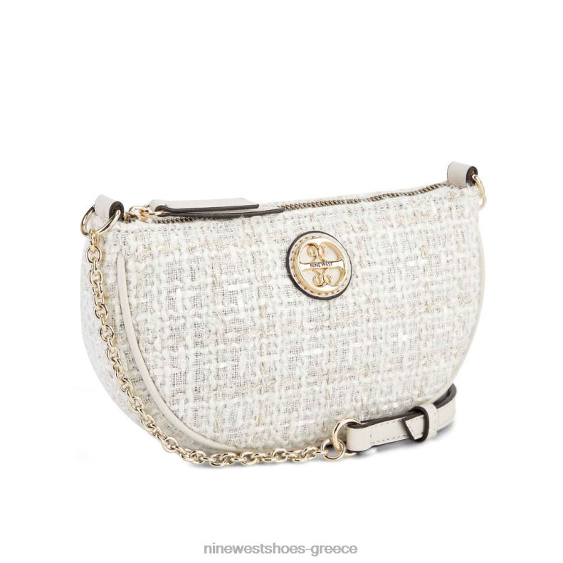 Nine West Μίνι χιαστί φερμουάρ maud 2JJ4N2561 γάλα