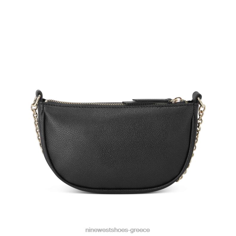 Nine West Μίνι χιαστί φερμουάρ maud 2JJ4N2614 μαύρος