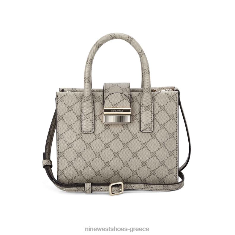 Nine West mini jet set tote kathy 2JJ4N2681 μπεζ λογότυπο πολυ