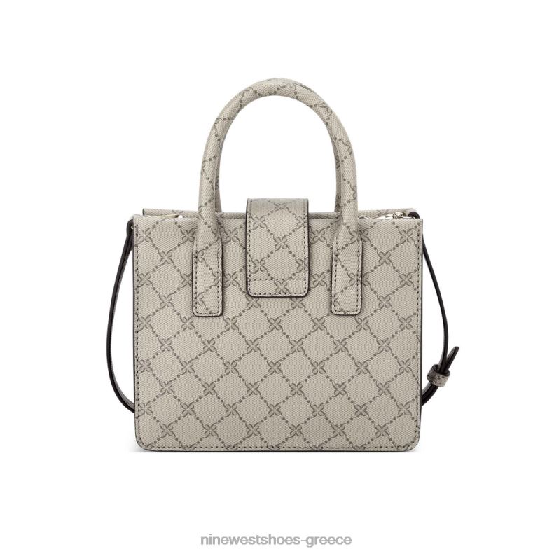 Nine West mini jet set tote kathy 2JJ4N2681 μπεζ λογότυπο πολυ