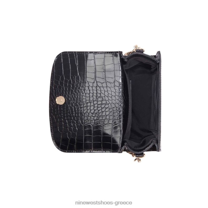 Nine West skylar μίνι χιαστί πτερύγιο 2JJ4N2599 μαύρος κρόκος