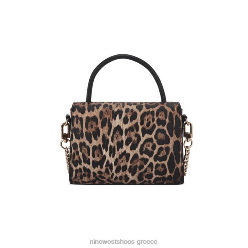 Nine West skylar μίνι χιαστί πτερύγιο 2JJ4N2656 λεοπάρδαλη