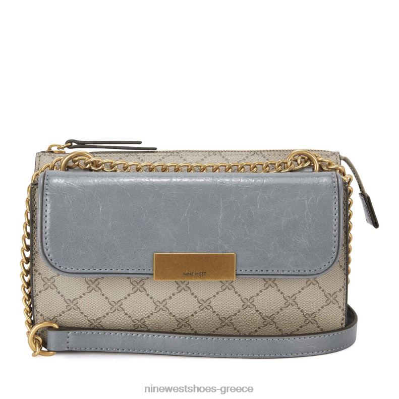 Nine West susan cnvrtble xbdy top zip 2JJ4N2591 μπεζ λογότυπο/σχιστόλιθο