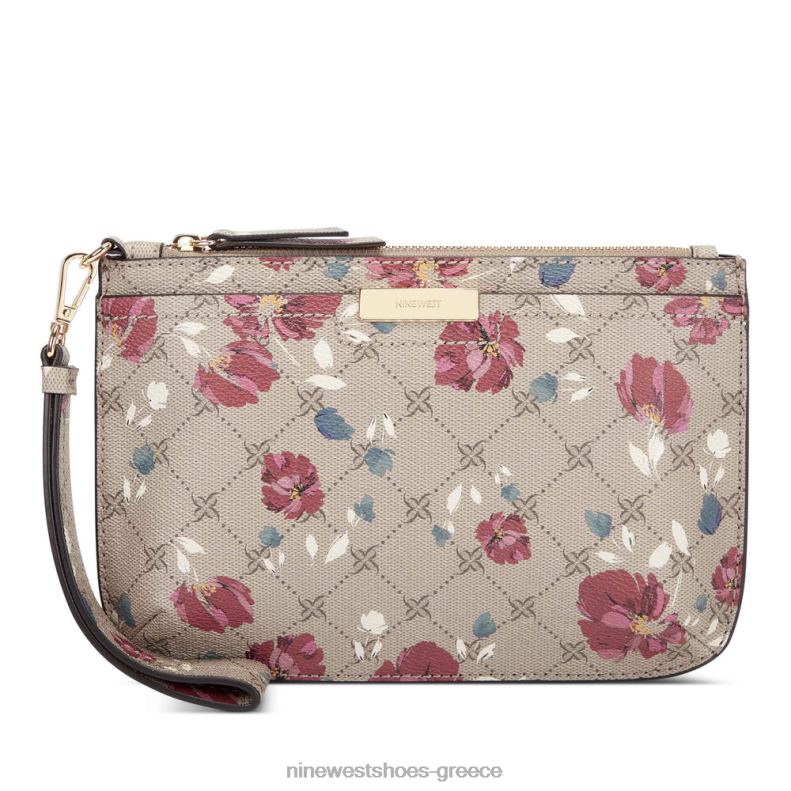 Nine West wristlet lawson 2JJ4N2831 φουντουκιά λουλουδάτο