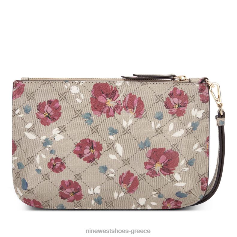 Nine West wristlet lawson 2JJ4N2831 φουντουκιά λουλουδάτο