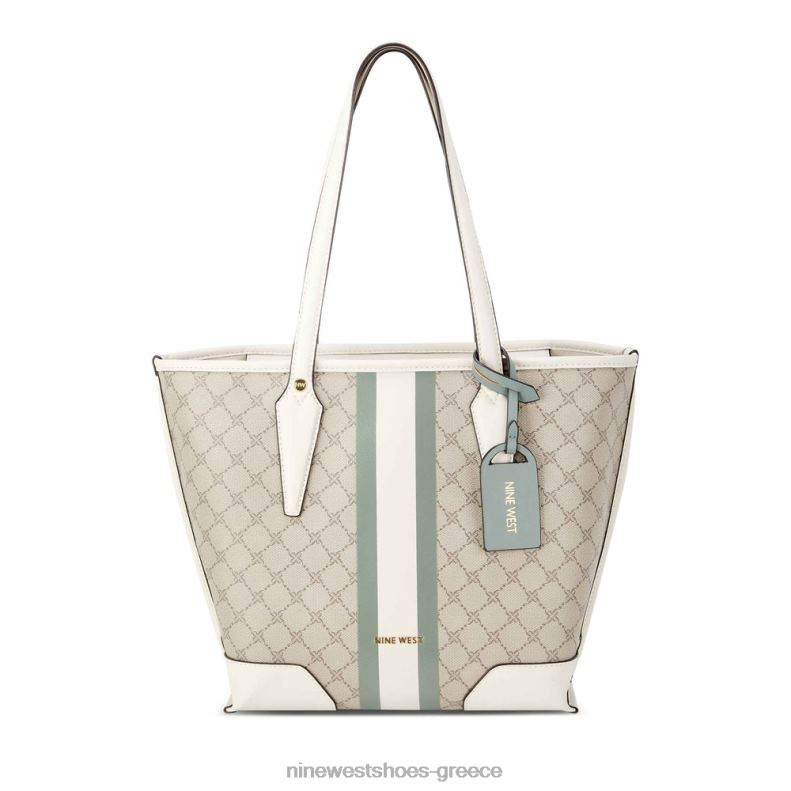 Nine West μικρή σμύριδα 2JJ4N2193 μπεζ λογότυπο/αλόη