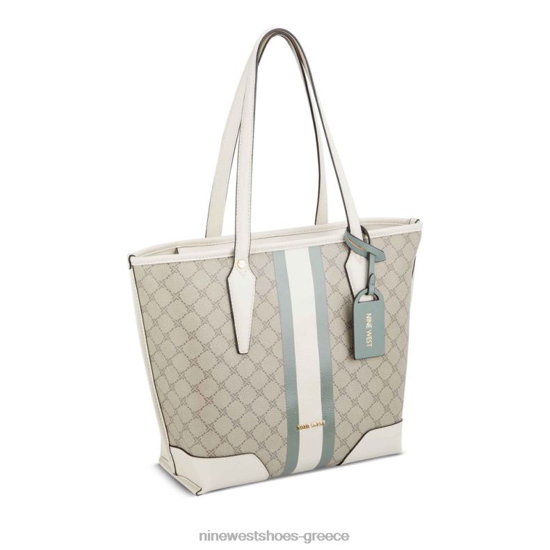 Nine West μικρή σμύριδα 2JJ4N2193 μπεζ λογότυπο/αλόη