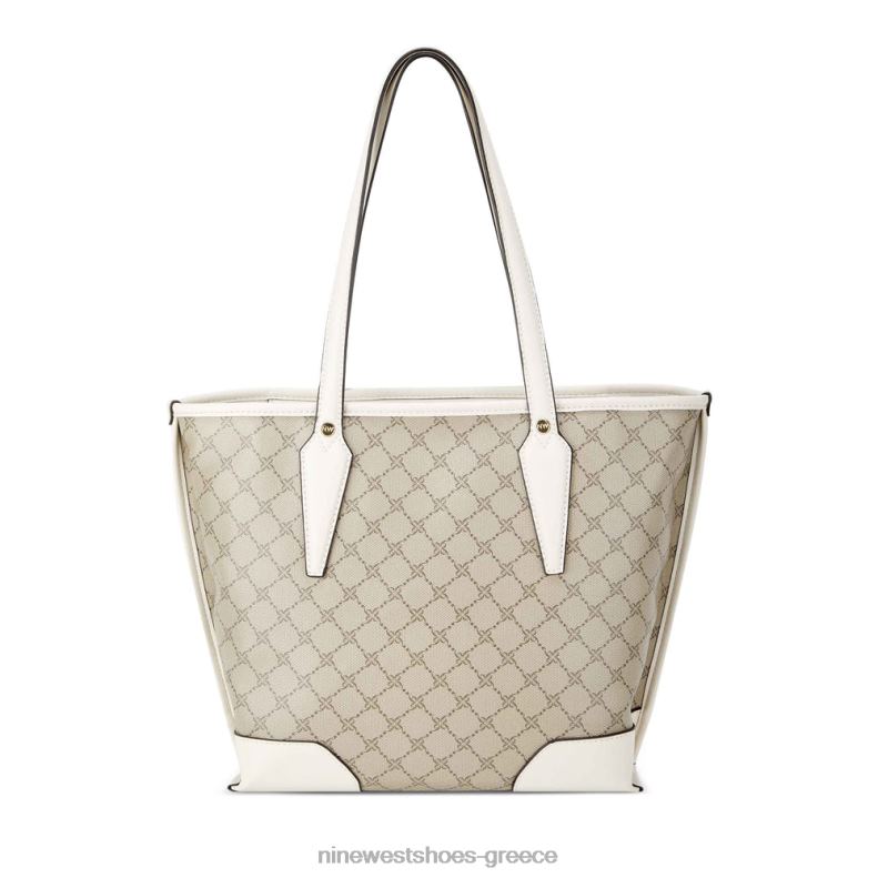 Nine West μικρή σμύριδα 2JJ4N2193 μπεζ λογότυπο/αλόη