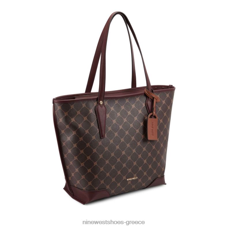 Nine West σμύριδα 2JJ4N2695 καφέ λογότυπο/merlot