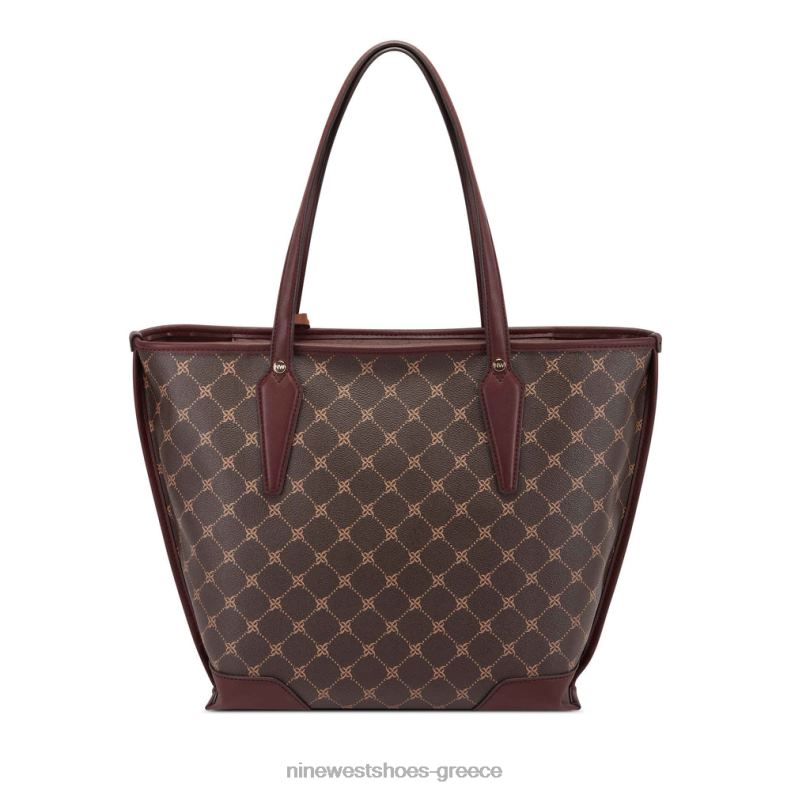 Nine West σμύριδα 2JJ4N2695 καφέ λογότυπο/merlot