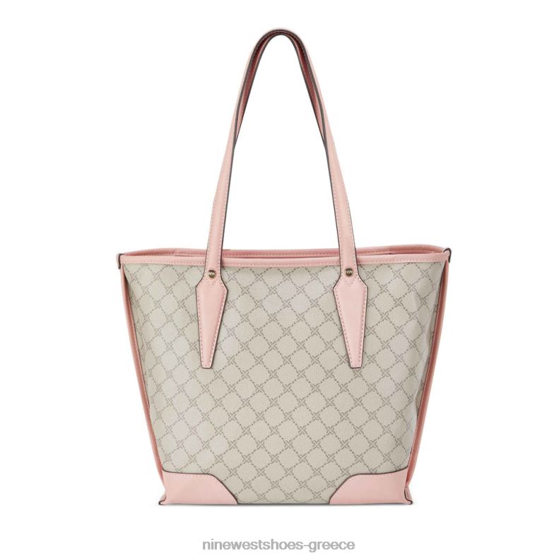 Nine West μικρή σμύριδα 2JJ4N2708 μπεζ λογότυπο/ροζ