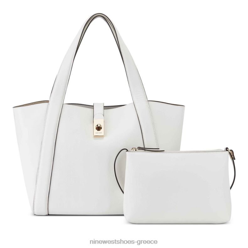 Nine West περισσότερο 2 σε 1 tote 2JJ4N2124 οπτικό λευκό
