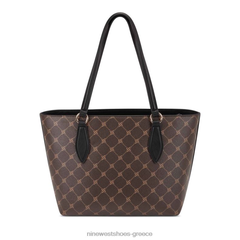 Nine West Paisley μικρή τσάντα 2JJ4N2709 καφέ/μαύρο