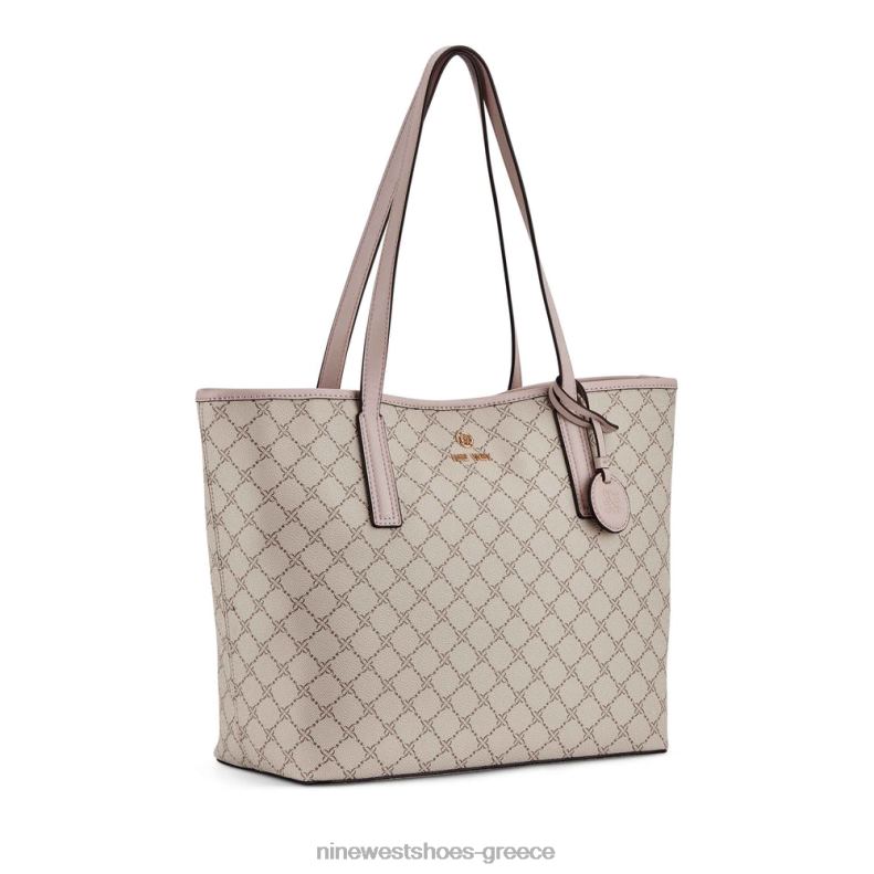 Nine West delaine 2 σε 1 tote 2JJ4N2133 λογότυπο μανιταριού/ροζ