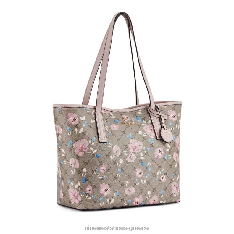 Nine West delaine 2 σε 1 tote 2JJ4N2135 λουλουδάτο λογότυπο
