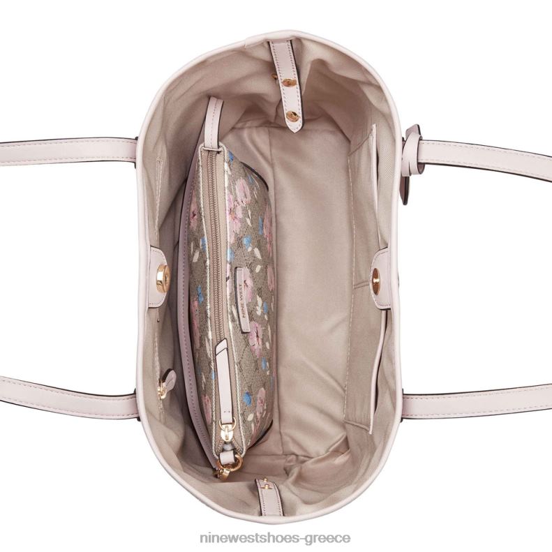 Nine West delaine 2 σε 1 tote 2JJ4N2135 λουλουδάτο λογότυπο