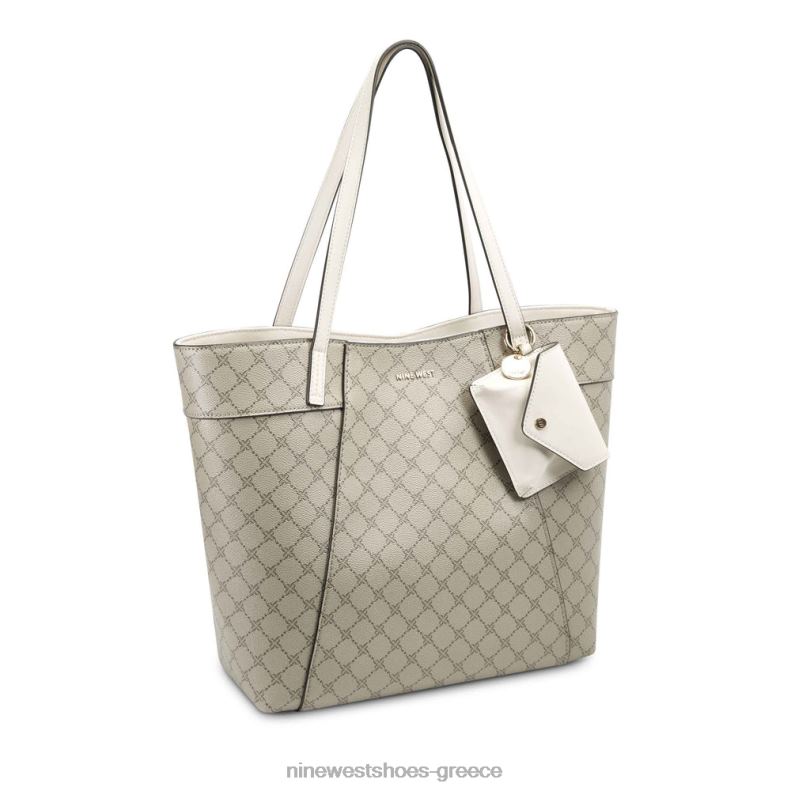 Nine West τζετ σετ sunnyside 2JJ4N2715 μπεζ λογότυπο/γάλα