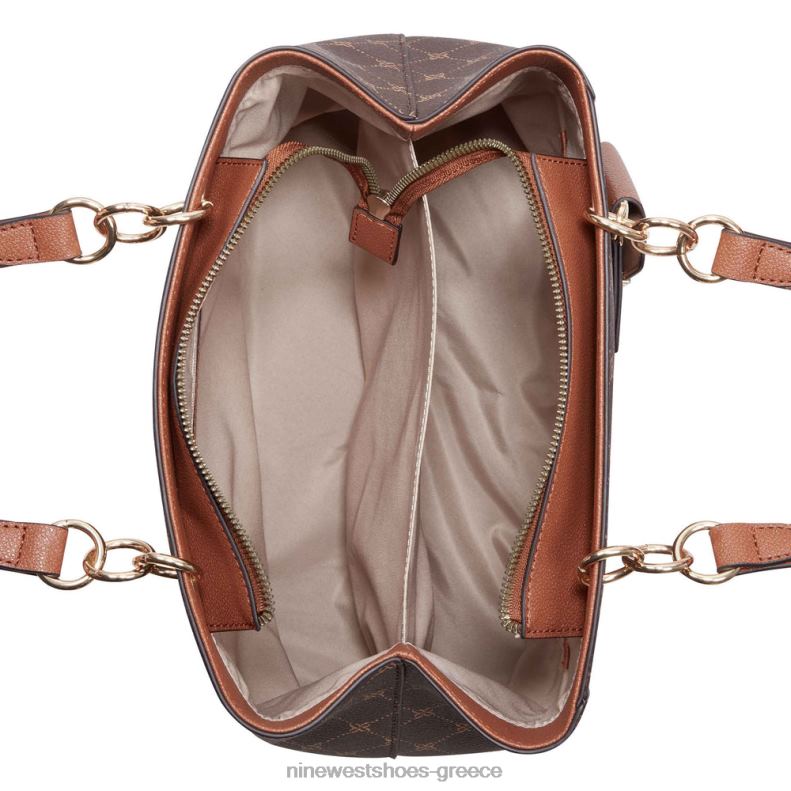 Nine West βασιλικός τζετ σετ αγοραστής 2JJ4N2777 καφέ λογότυπο/μαύρισμα