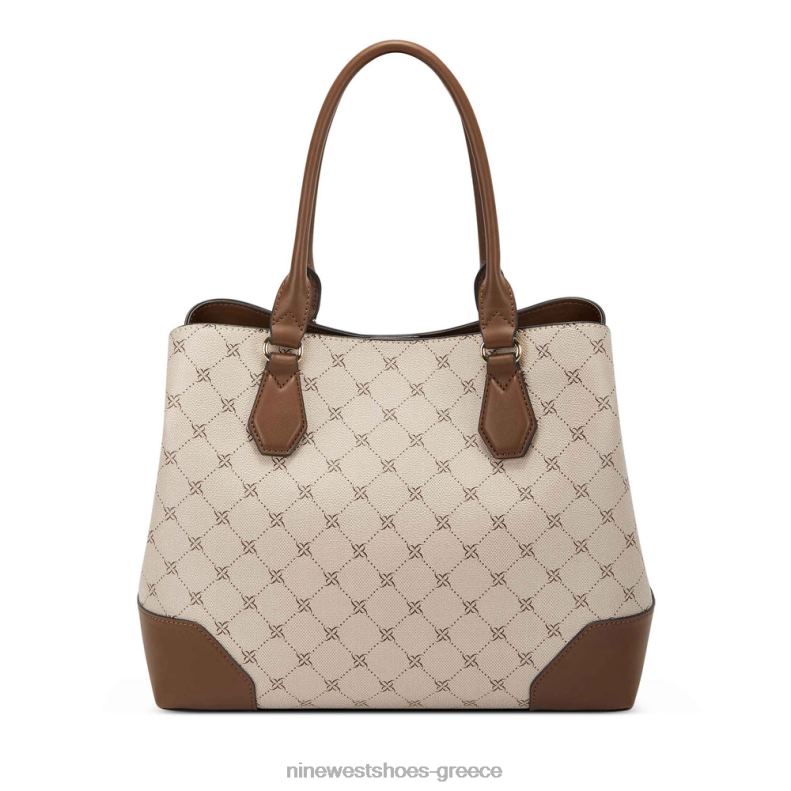 Nine West Μπρούκλιν τζετ σετ μεταφοράς 2JJ4N2784 λογότυπο χακί κονιάκ