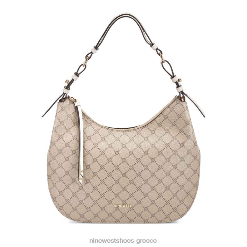 Nine West ιρίνα αλήτης 2JJ4N2793 μπεζ λογότυπο/γάλα