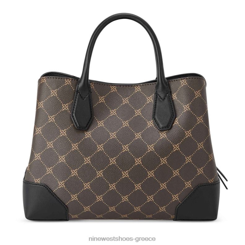 Nine West τσάντα τζετ σετ του Μπρούκλιν 2JJ4N2796 καφέ/μαύρο