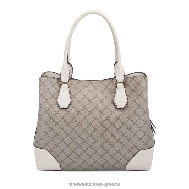 Nine West Μπρούκλιν τζετ σετ μεταφοράς 2JJ4N2817 μπεζ λογότυπο/γάλα